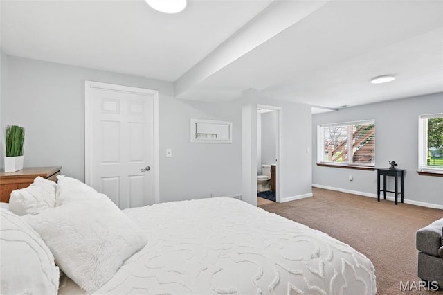 326 Westridge Dr, Ofallon, MO 63366 - bedroom featuring baseboards, carpet, and ensuite bathroom