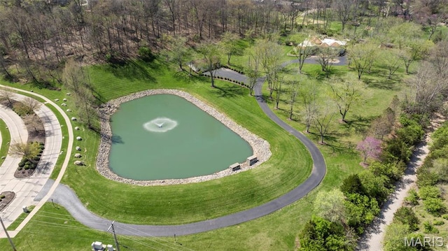 651 Kiefer Creek Rd, Ballwin, MO 63021 - drone / aerial view of a nearby body of water