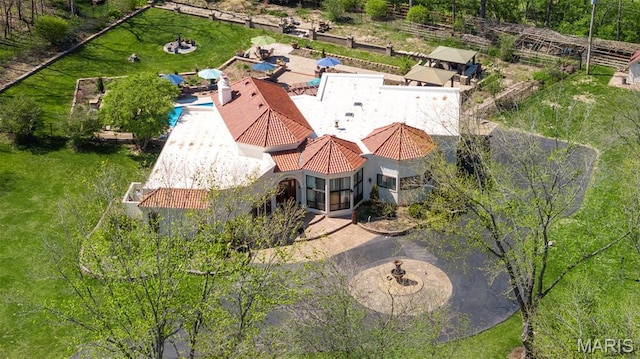 651 Kiefer Creek Rd, Ballwin, MO 63021 - view from above of property