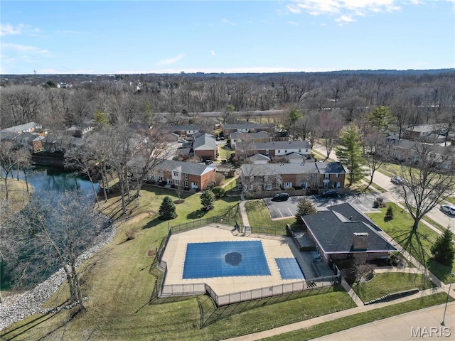 13419 Land O Woods Dr Unit 6, Saint Louis, MO 63141 - aerial view of residential area with a nearby body of water