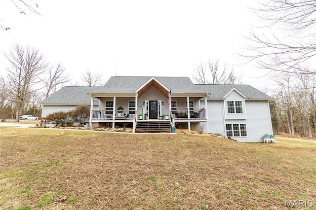 11720 County Road 5160, Rolla, MO 65401 - ranch-style house with a front lawn and a porch