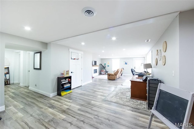 11720 County Road 5160, Rolla, MO 65401 - office space with light wood finished floors, baseboards, and recessed lighting