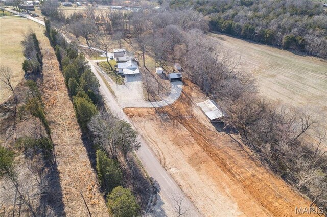 699 Clement Rd, Bloomsdale, MO 63627 - aerial view of sparsely populated area