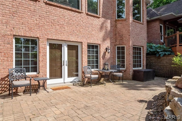 view of patio / terrace with french doors