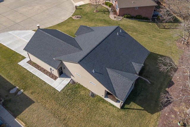 view from above of property