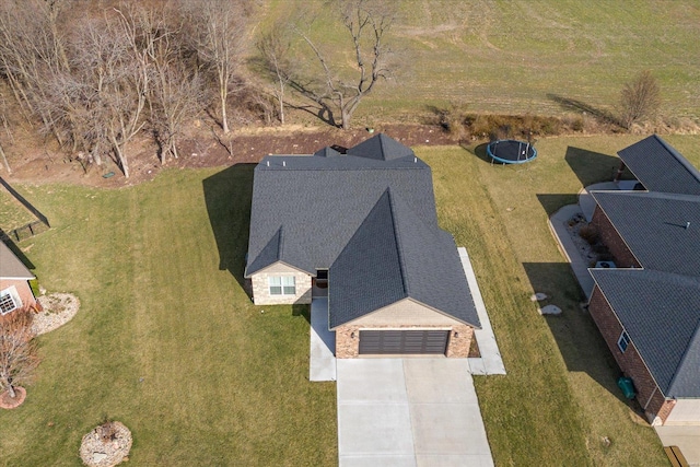 aerial view of property and surrounding area