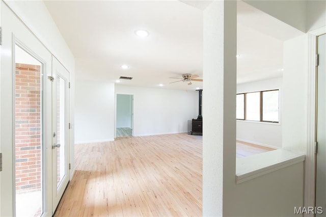 1575 County Road 3290, Salem, MO 65560 - hallway with light wood-type flooring and recessed lighting