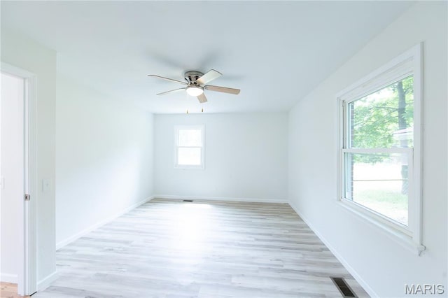 1575 County Road 3290, Salem, MO 65560 - empty room featuring ceiling fan and light wood-type flooring