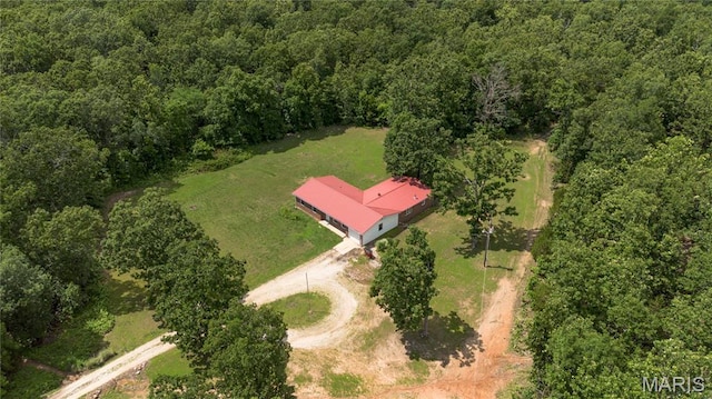 1575 County Road 3290, Salem, MO 65560 - aerial view of property's location featuring a heavily wooded area
