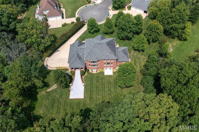 aerial view of property and surrounding area