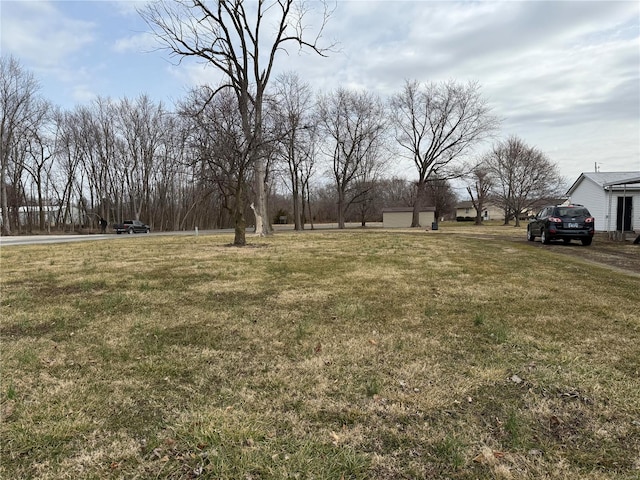 view of grassy yard