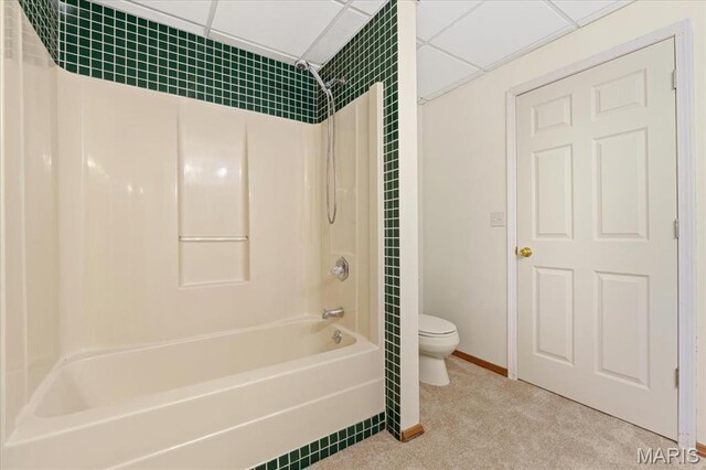 1346 Forest Splendor Trl, Wildwood, MO 63021 - bathroom with toilet, shower / tub combination, and baseboards