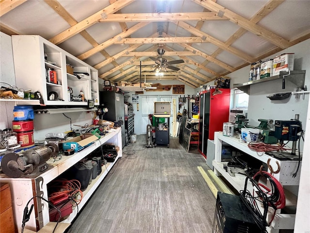207 S Main St, Licking, MO 65542 - storage room featuring ceiling fan