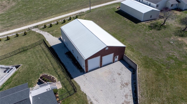 view from above of property