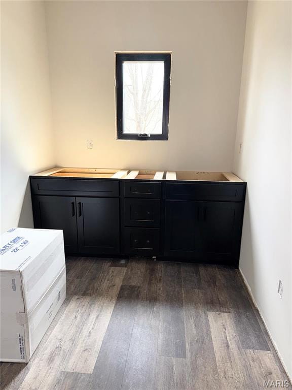 bathroom with wood finished floors