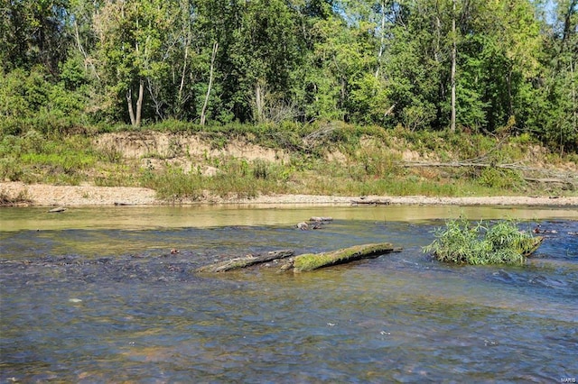 view of dock area