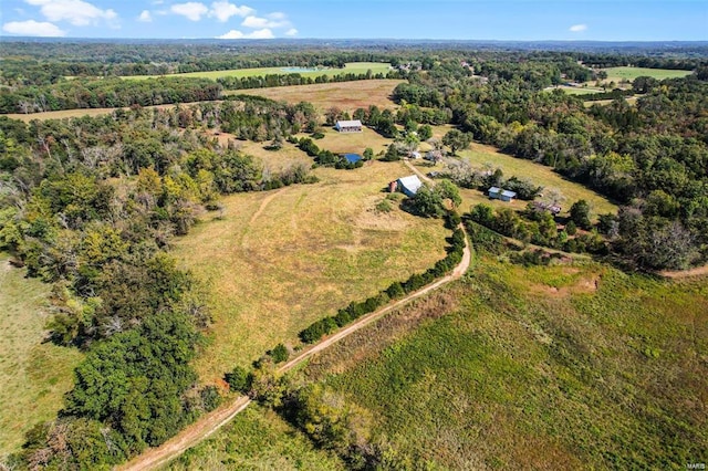 aerial view of sparsely populated area