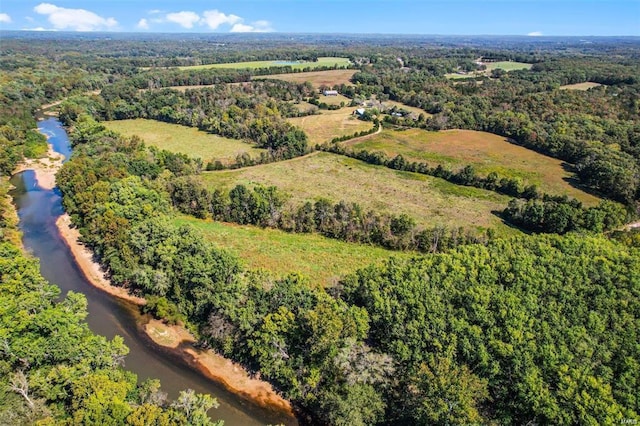 bird's eye view of a heavily wooded area