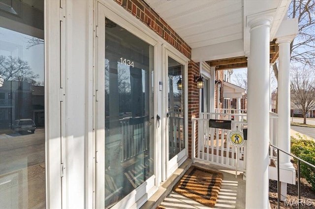 1436 Peacock Ln, Saint Louis, MO 63144 - balcony featuring covered porch