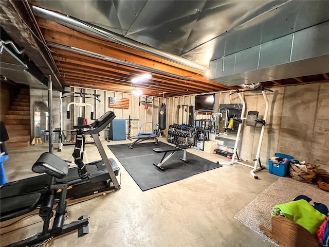 view of workout room