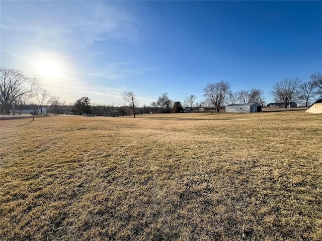 view of grassy yard