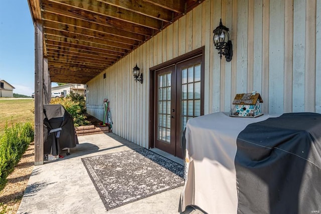 24345 State Route Ww Unit 40/41, Saint Genevieve, MO 63670 - view of patio / terrace with french doors and grilling area