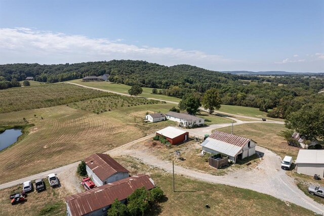 24345 State Route Ww Unit 40/41, Saint Genevieve, MO 63670 - drone / aerial view of a forest and a large body of water