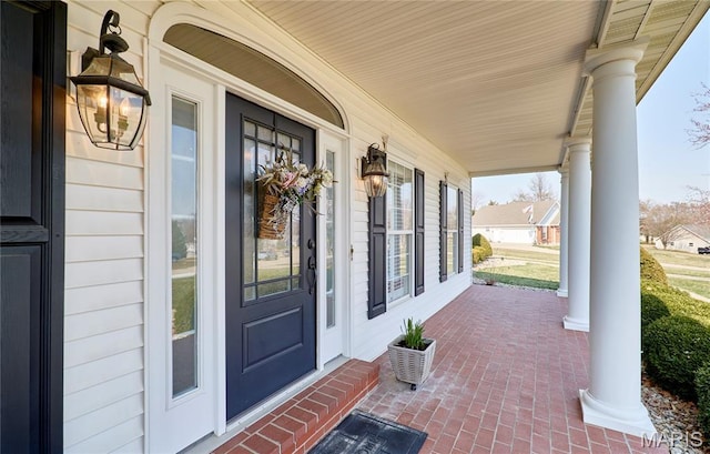 269 Bennington Dr, Troy, MO 63379 - doorway to property featuring covered porch