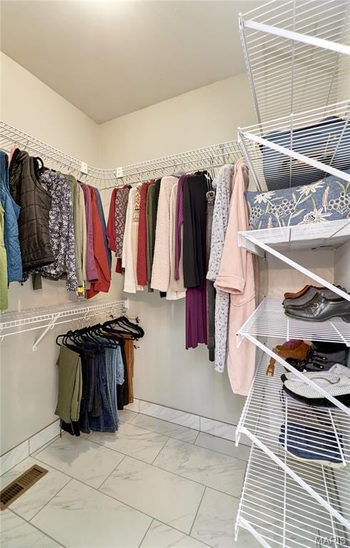 269 Bennington Dr, Troy, MO 63379 - spacious closet with marble finish flooring