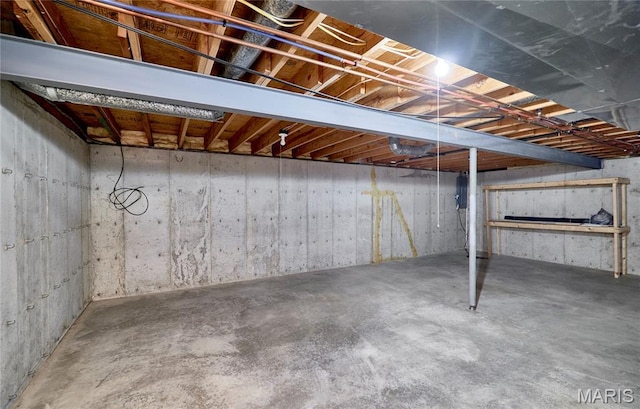 269 Bennington Dr, Troy, MO 63379 - unfinished basement featuring electric panel