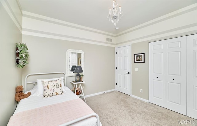 269 Bennington Dr, Troy, MO 63379 - carpeted bedroom with baseboards and a closet