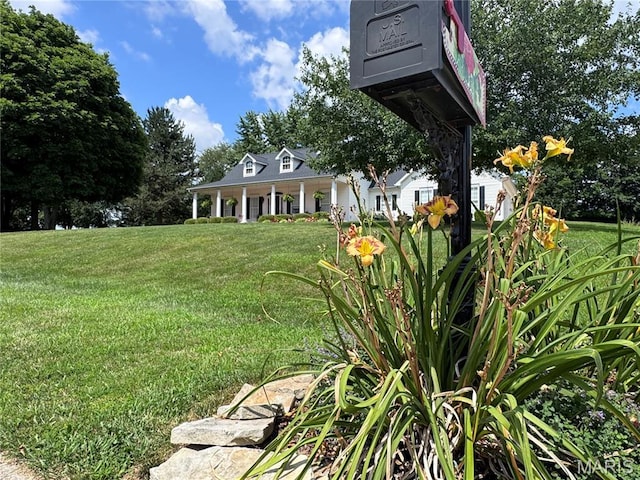 269 Bennington Dr, Troy, MO 63379 - view of green lawn featuring covered porch