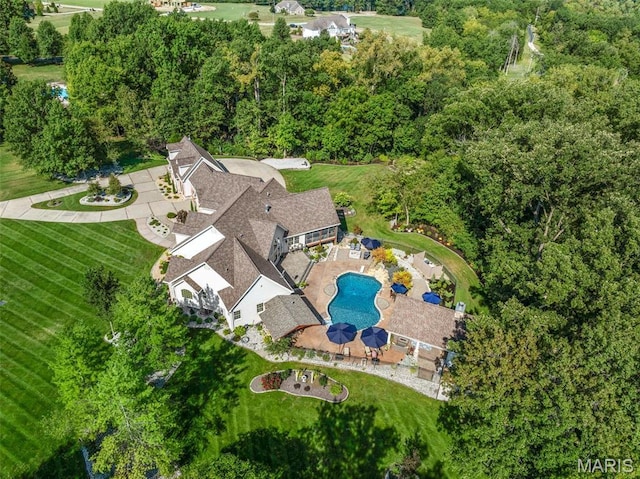 261 US Dr, Wentzville, MO 63385 - bird's eye view of a pool area