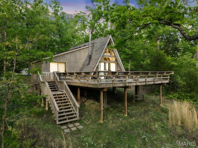 372 Alpine Lake Dr, Wright City, MO 63390 - view of outbuilding with stairway