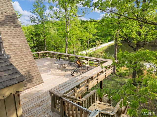 372 Alpine Lake Dr, Wright City, MO 63390 - view of wooden terrace