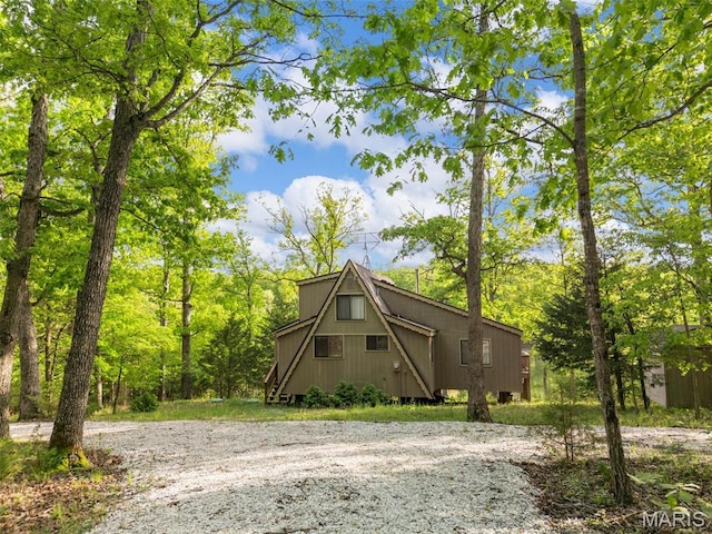 372 Alpine Lake Dr, Wright City, MO 63390 - view of a-frame home