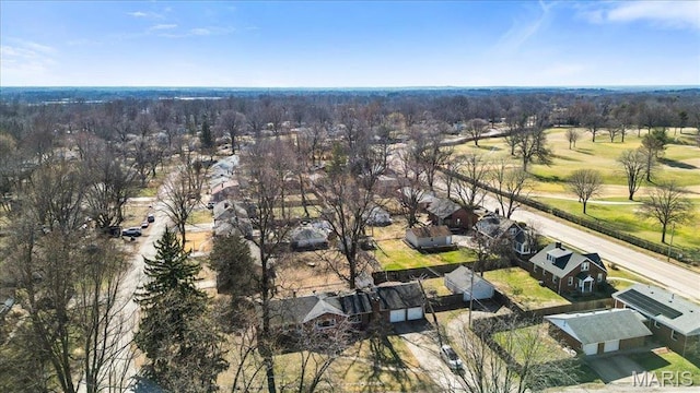7304 Northern Dr, Belleville, IL 62223 - aerial perspective of suburban area featuring a golf course