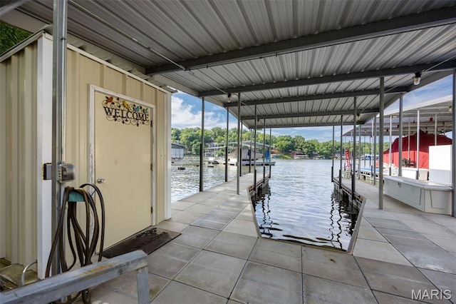1500 Swiss Village Rd, Osage Beach, MO 65065 - dock area with boat lift and a water view