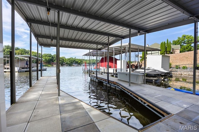1500 Swiss Village Rd, Osage Beach, MO 65065 - dock with a water view and boat lift