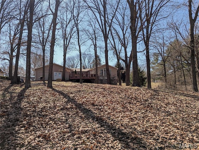 20 Denzel Dr, Greenville, IL 62246 - view of side of home with a wooden deck
