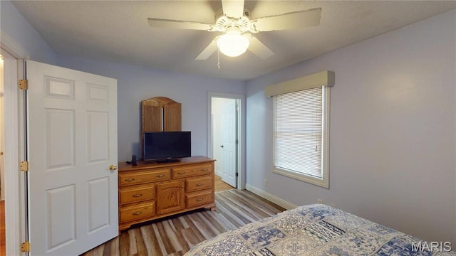 20 Denzel Dr, Greenville, IL 62246 - bedroom with wood finished floors, baseboards, and a ceiling fan