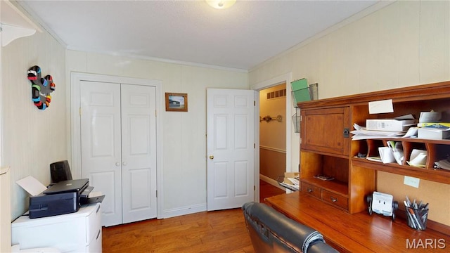 20 Denzel Dr, Greenville, IL 62246 - home office with wood finished floors and ornamental molding