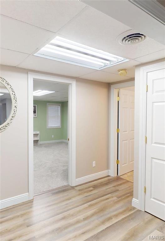 20 Denzel Dr, Greenville, IL 62246 - spare room featuring baseboards, light wood-style floors, and a smoke detector