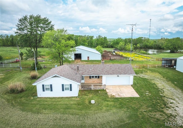 24265 Vinyard Rd, Cuba, MO 65453 - view of subject property with a nearby body of water and a tree filled landscape