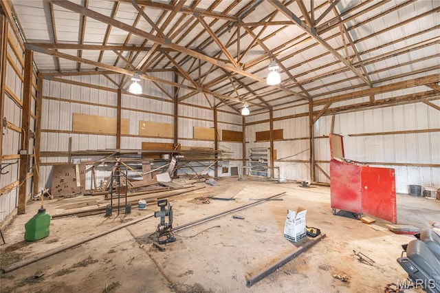 24265 Vinyard Rd, Cuba, MO 65453 - garage with metal wall