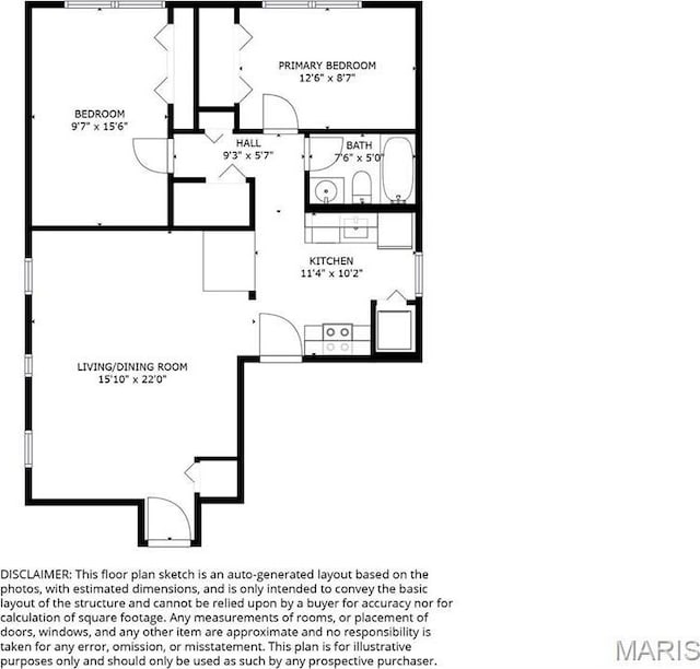 5653 Waterman Blvd Unit 1N, Saint Louis, MO 63112 - home floor plan