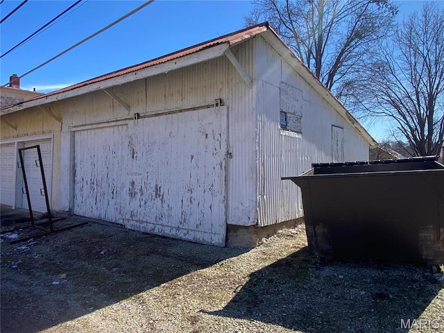 209 E 3rd St, Hermann, MO 65041 - view of property exterior with a garage