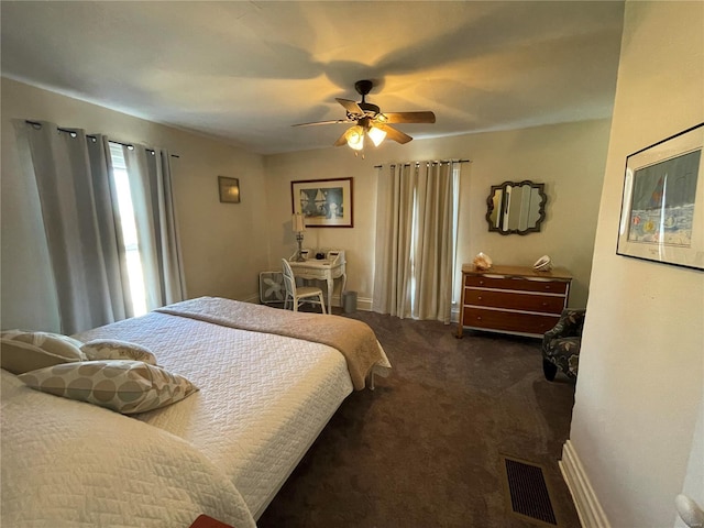 506 E Jefferson St, Perry, MO 63462 - bedroom with carpet flooring and ceiling fan