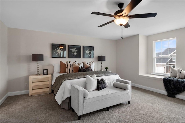 513 Beneficial Way, Saint Charles, MO 63304 - bedroom with carpet floors, baseboards, and ceiling fan