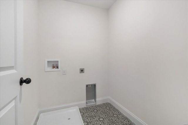 513 Beneficial Way, Saint Charles, MO 63304 - laundry area with hookup for a washing machine, electric dryer hookup, and baseboards